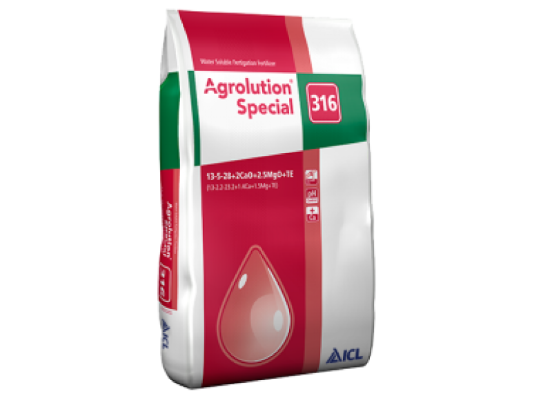 Комплексне добриво Agrolution Special 316, 13-5-28+2CaO+2.5MgO+TE, 25кг, 100% водорозчинне добриво Комплексне добриво Agrolution Special 316, 13-5-28+2CaO+2.5MgO+TE, 25кг, 100% водорозчинне добриво