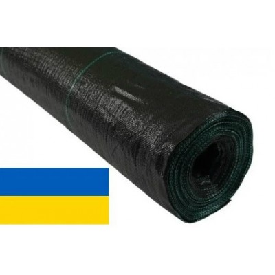 Агротканина (Геотканина) 100г/кв.м 1,1м х 25м чорна, мульчуюча, поліпропіленова, Україна