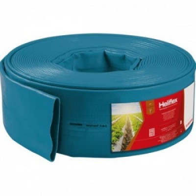 Шланг Лэйфлэт армированный, 8"(200мм) 4Атм СИНИЙ (100м), Heliflex Monoflat, Португалия