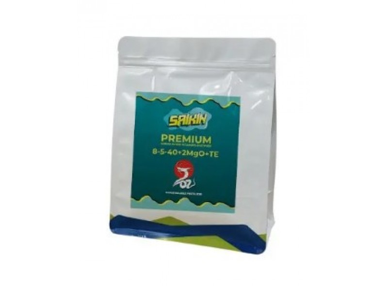 Добриво Saikin Premium 8-5-40+ME+EAV 2кг, комплексне водорозчинне добриво Добриво Saikin Premium 8-5-40+ME+EAV 2кг, комплексне водорозчинне добриво