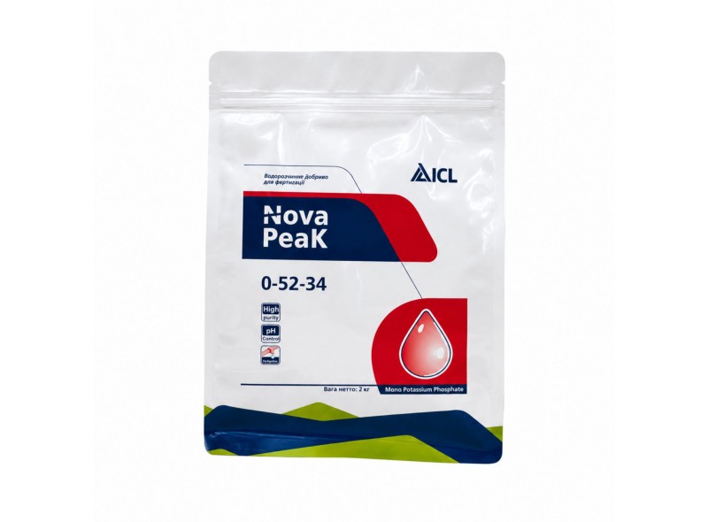 Монокалійфосфат Nova Peak MKP 0-52-34, Ізраїль, 2кг