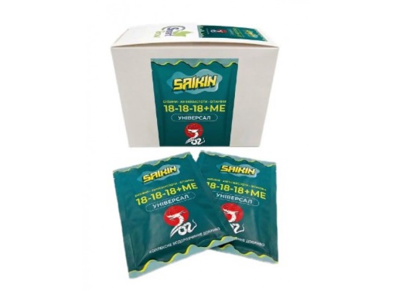Добриво Saikin Premium 18.18.18+ТE+EAV 25г х 35шт (Сайкін Преміум) Добриво Saikin Premium 18.18.18+ТE+EAV 25г х 35шт (Сайкін Преміум)