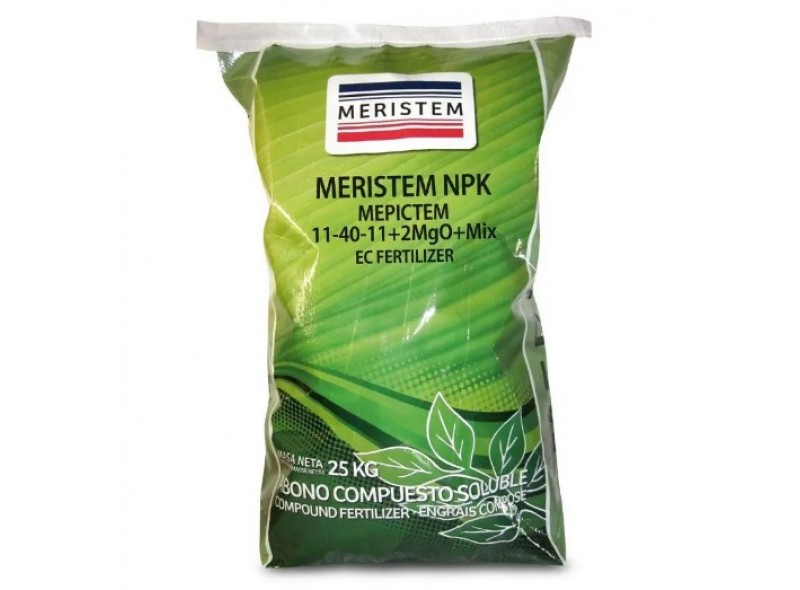 Добрива Мeristem NPK 11:40:11+2MgO+mix, 25кг Добрива Мeristem NPK 11:40:11+2MgO+mix, 25кг