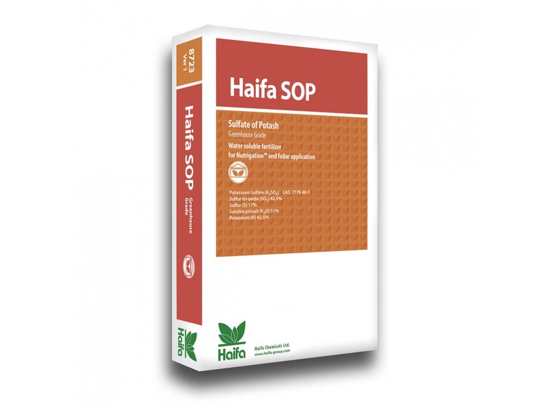 Сульфат Калію Haifa SOP 0.0.51+45SO3, мішок 25кг (Ізраїль)