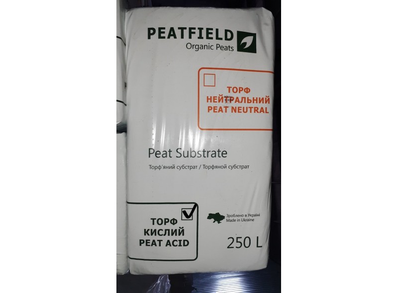 Торфяной субстрат Peatfield 250л КИСЛЫЙ