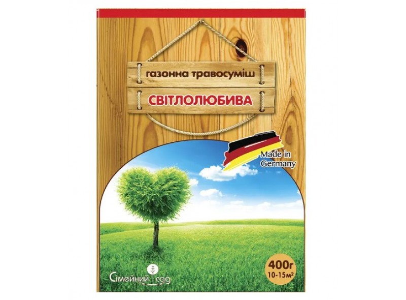 Газонная трава Светолюбивая 0,4кг, DLF (карт. коробка)