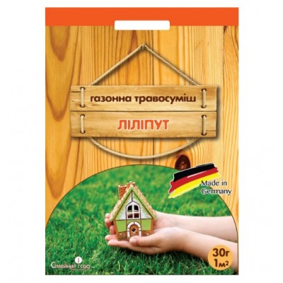 Газонная трава Лилипут 0,4кг, DLF (карт. коробка)