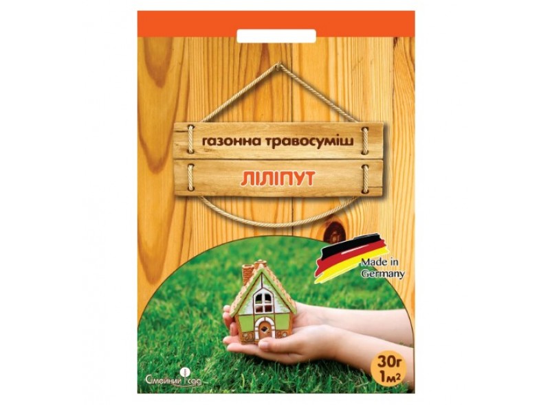 Газонная трава Лилипут 0,4кг, DLF (карт. коробка)