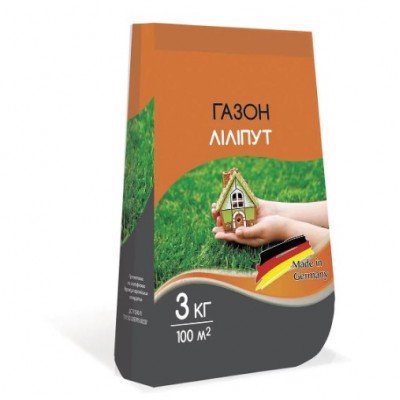 Газонная трава Лилипут 3кг, DLF (бум. мешок)