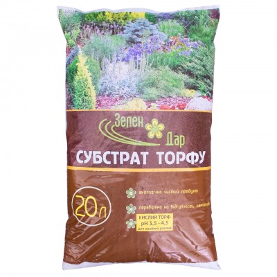 Торф Зелений Дар кислий, 20л