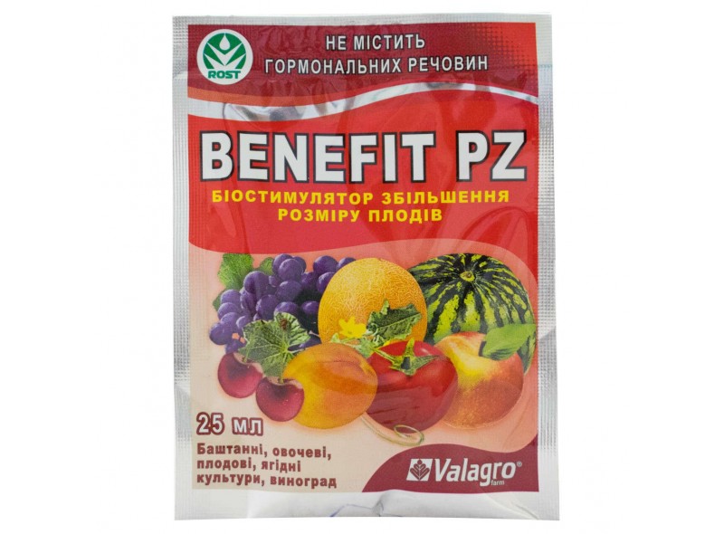 Добриво Benefit Pz (Бенефіт) 25мл, Valagro Добриво Benefit Pz (Бенефіт) 25мл, Valagro