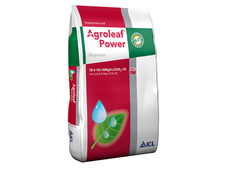 Добриво Agroleaf Power 10-5-10 + 16MgO + 32SO3 + МЕ, 15кг Добриво Agroleaf Power 10-5-10 + 16MgO + 32SO3 + МЕ, 15кг
